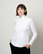 Edith Slim Shirt in Whites