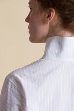 Kacey Shirt in White Cottons