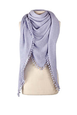 Alpine Cashmere Pom Pom Scarf