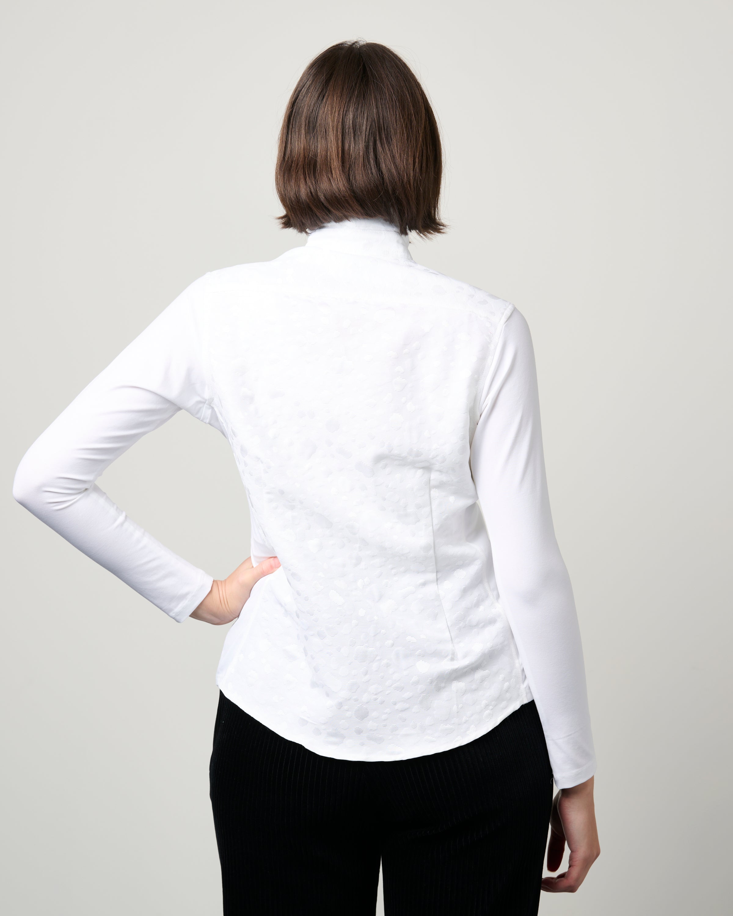 Edith Slim Shirt in Whites