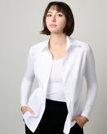 Edith Slim Shirt in Whites