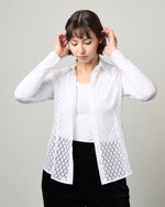 Edith Slim Shirt in Whites