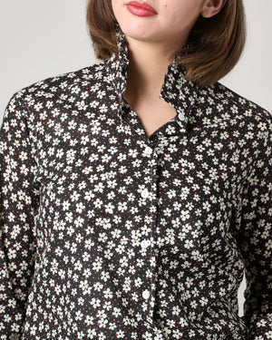 Elly Ruffle Shirt in Specialty Prints