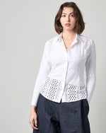 Edith Slim Shirt in Whites