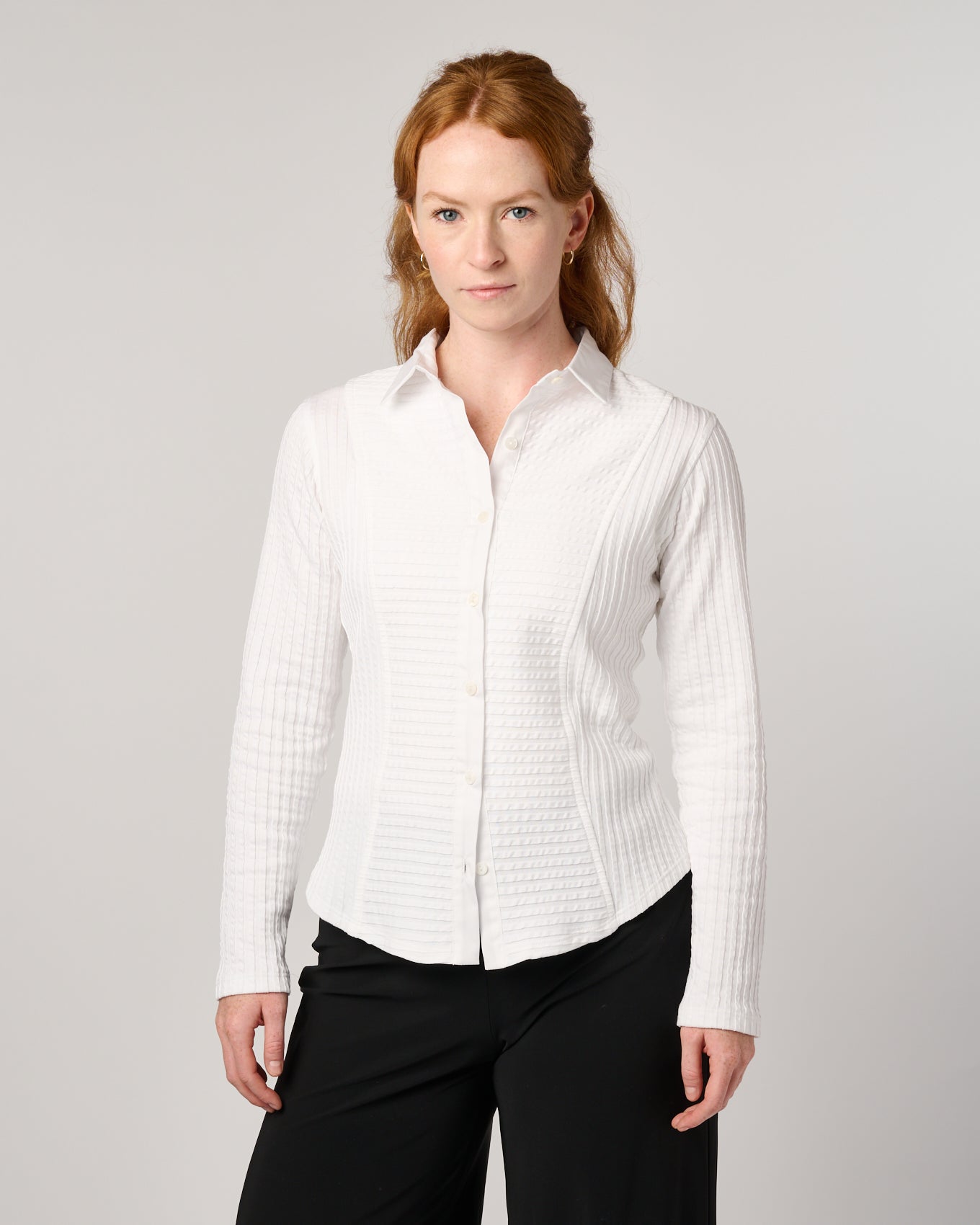 Cam double knit pleated cottons