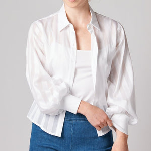 Mere Slim Shirt in Whites