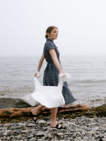 Claire Shirt Dress in Denim and Prints