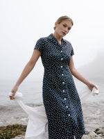 Claire Shirt Dress in Denim and Prints