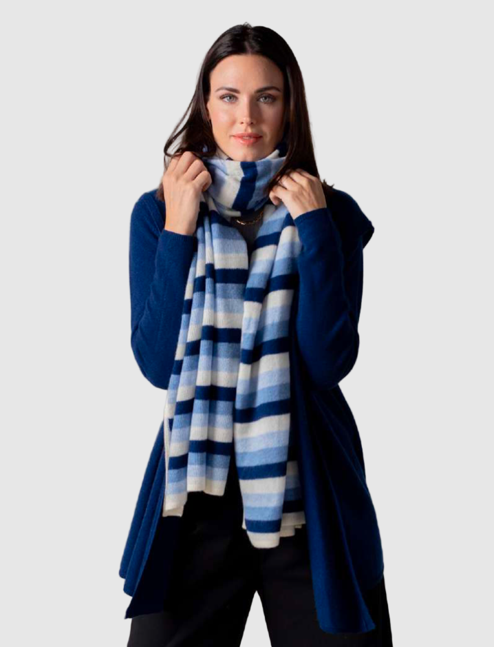 Cashmere Striped Winter Scarf from Alpine