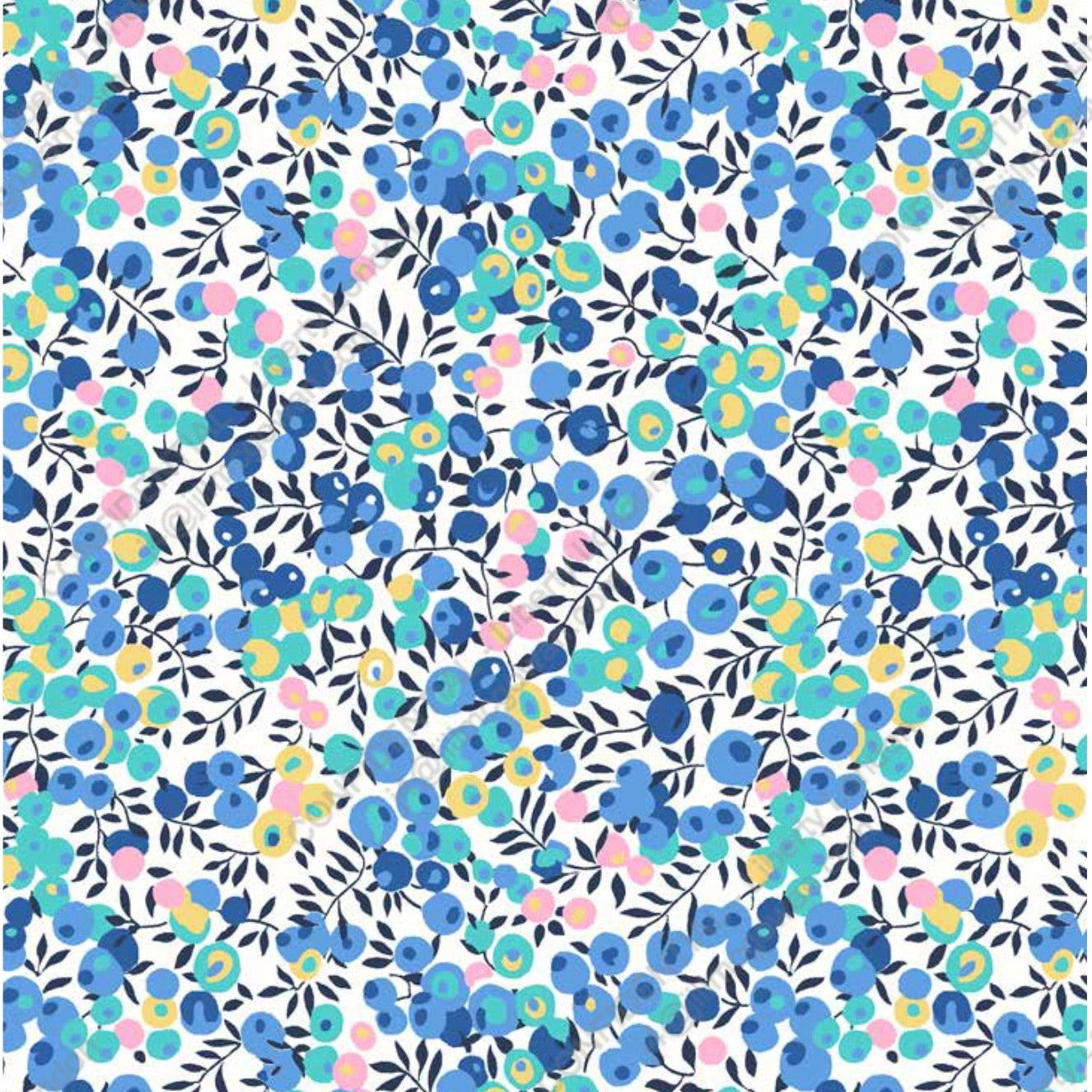 Liberty blueberry Fabric Swatch