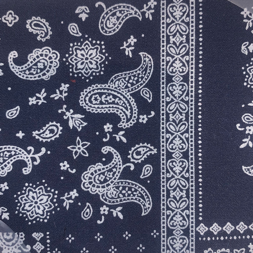 navy bandana Fabric Swatch
