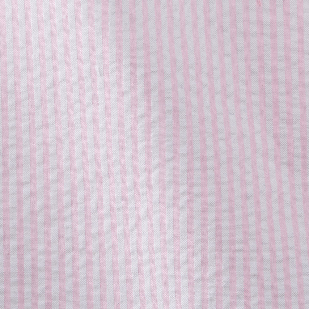 pink cotton seersucker Fabric Swatch