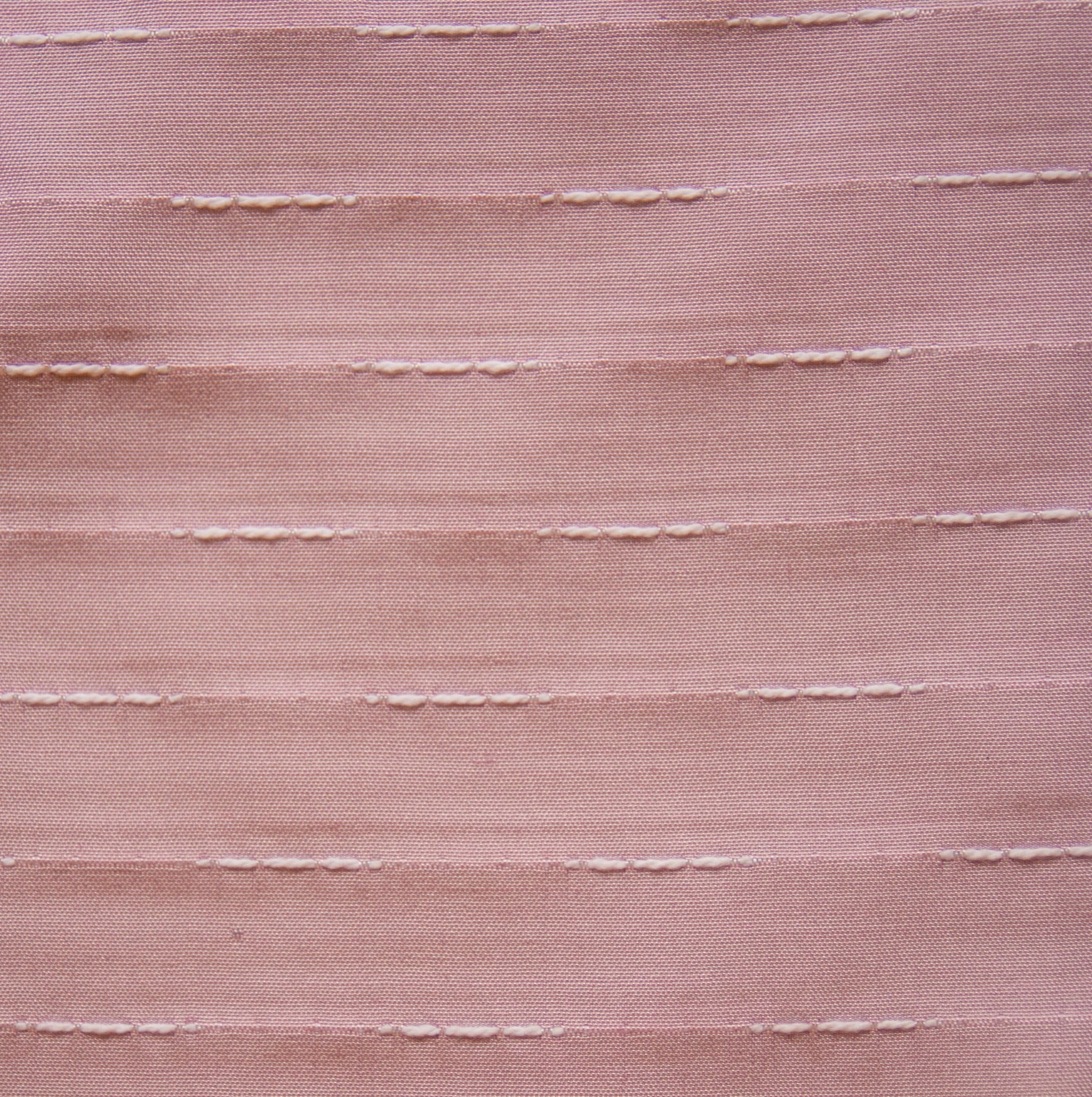 rose cotton silk stripe Fabric Swatch