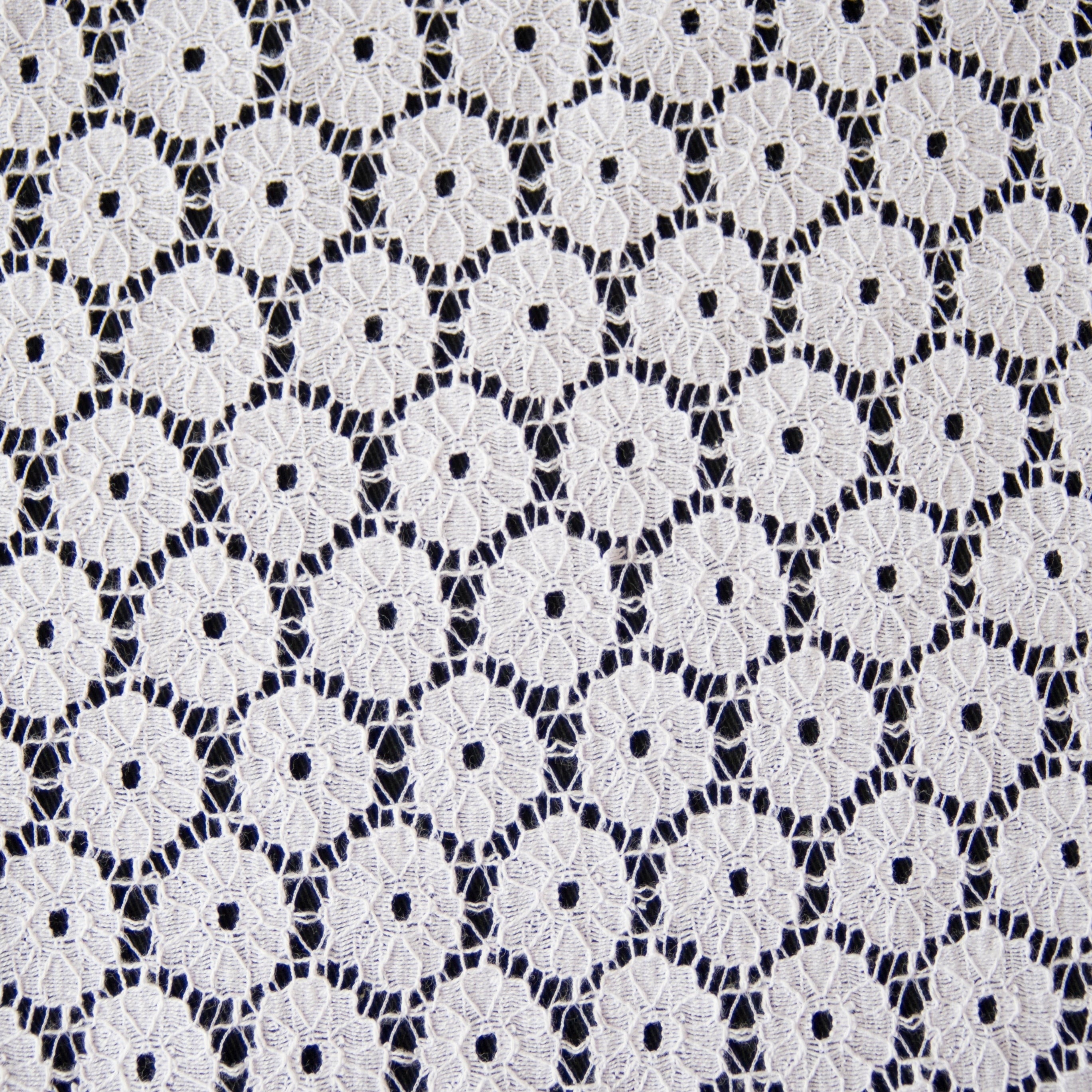 white cotton lace Fabric Swatch