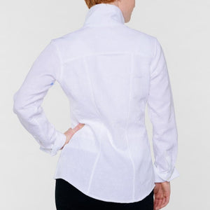 Kacey Shirt in White Cottons