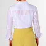 Hattie Shirt in White Cottons