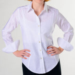 Hattie Shirt in White Cottons